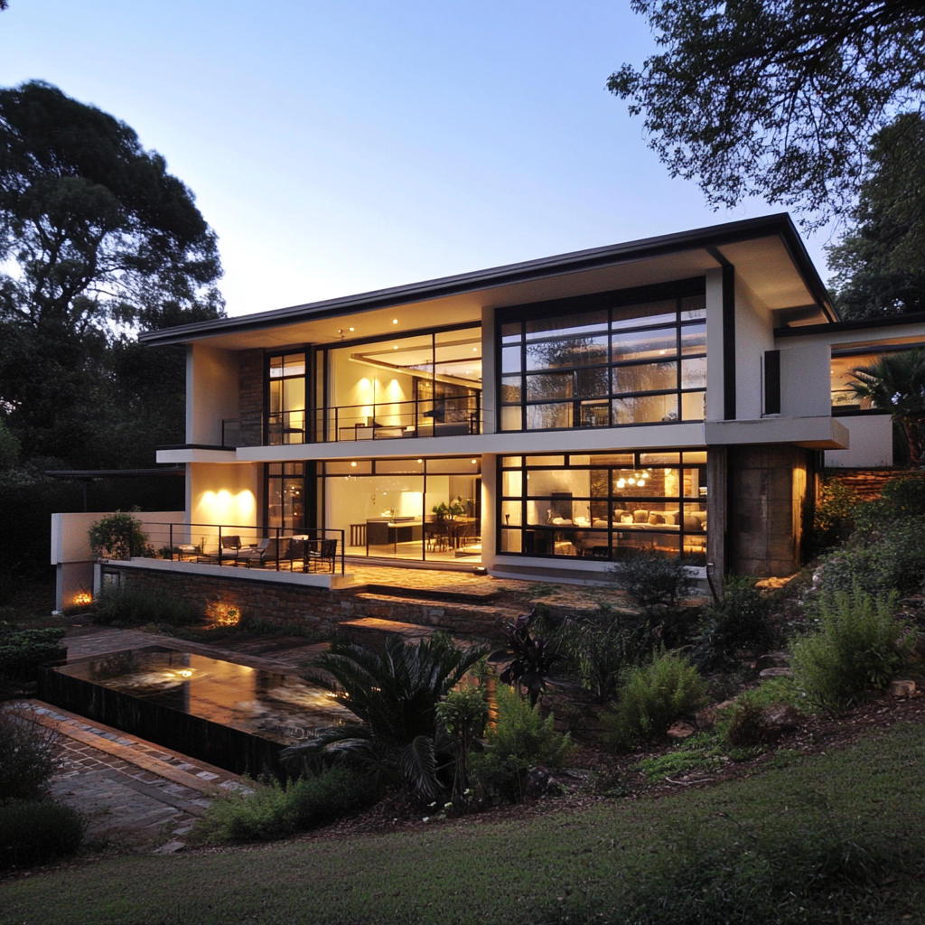 Houses and small apartment complexes up to 6 floors and a maximum of 9 apartments.